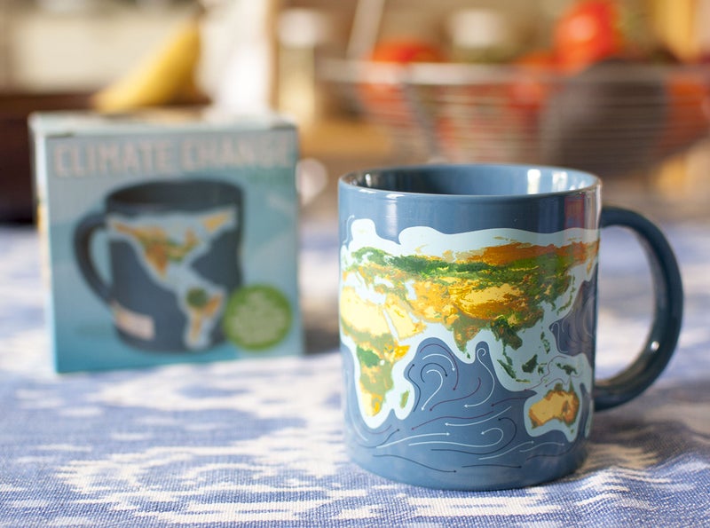 The Unemployed Philosophers Guild Climate Change Heat Transforming Color Changing Mug - Add Hot Coffee and Sea Levels Rise, Comes in Gift Box, 12oz - Image 2